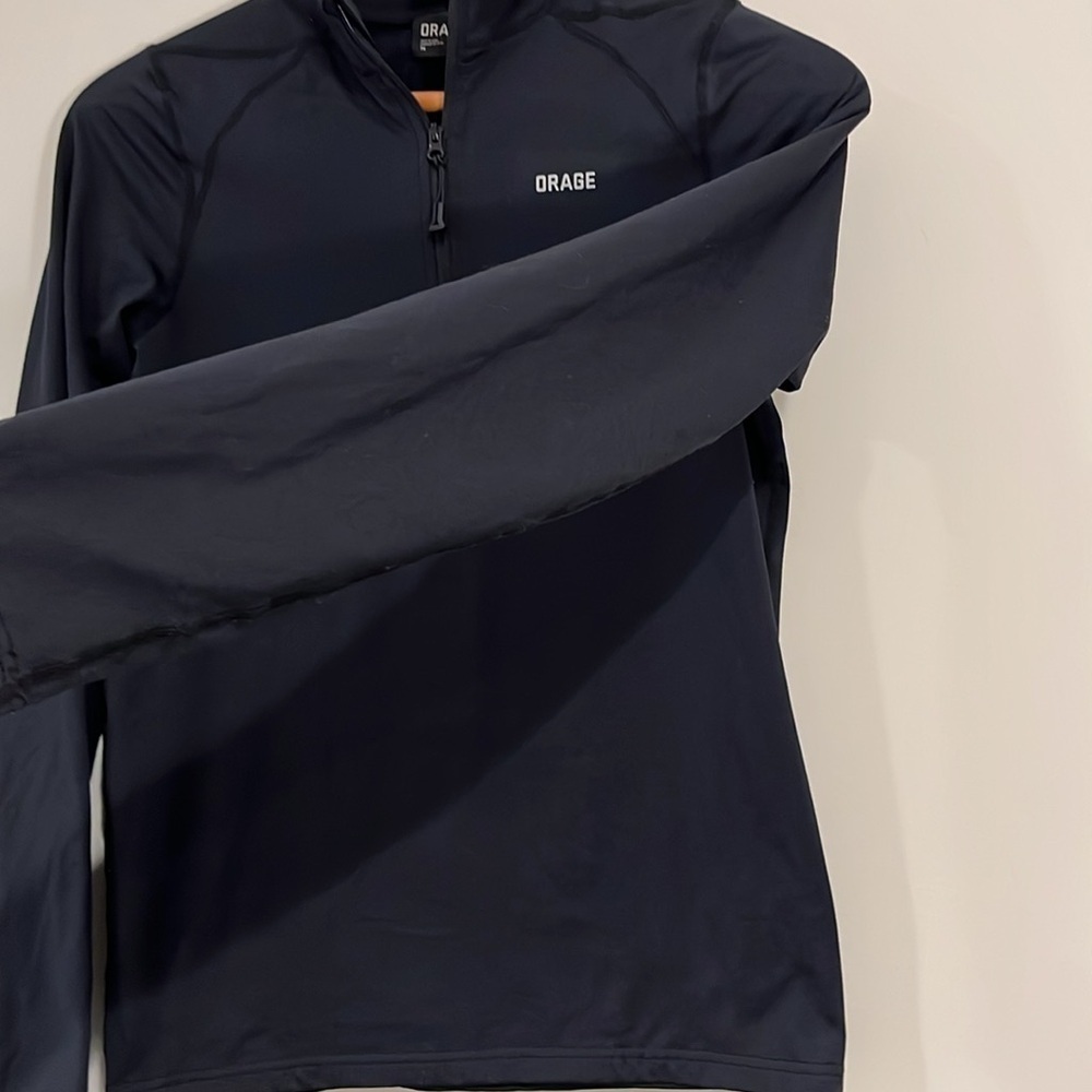 ORAGE Youth 14 Quarter Zip Pullover Black Lightweight Base Layer Unisex Athletic - Picture 4 of 7